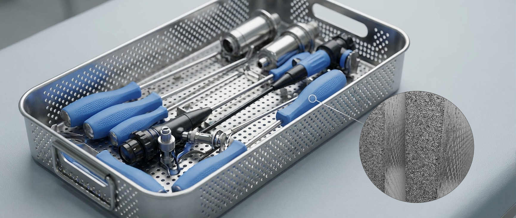Key Applications: Autoclavable surgical handles, endoscope components, sterilization trays, and food processing equipment.
Value Delivered: Withstands repeated sterilization and extreme environments while ensuring safety and non-toxicity.