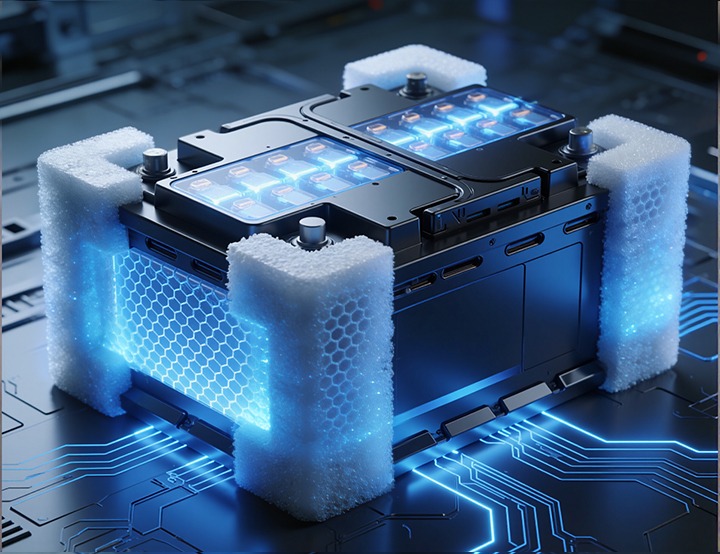 Safe, reliable cushioning, insulation, and sealing for battery systems.